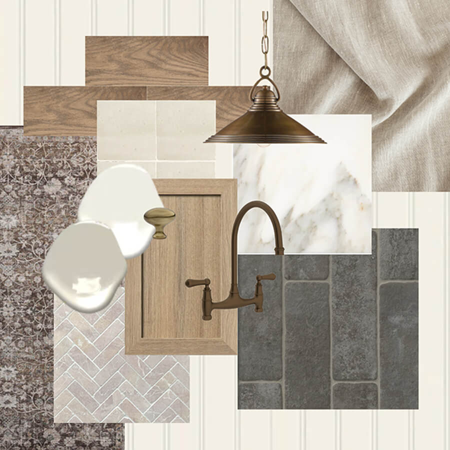 Interior design sample boards